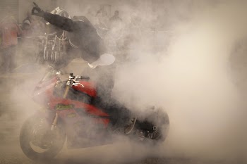 Free Photo of burnout, smoke, motorbike
