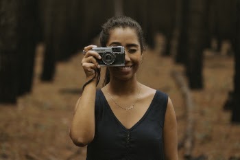Free Photo of camera, film, woman