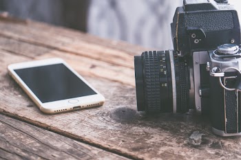 Free Photo of camera, wood, rustic