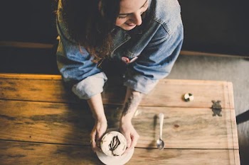Free Photo of cappuccino, cafe, woman