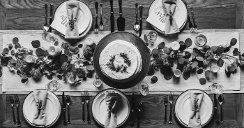 Free Photo of champagne, cutlery, decoration