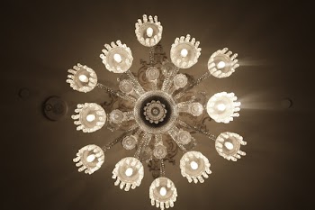 Free Photo of chandelier, lights, luxury