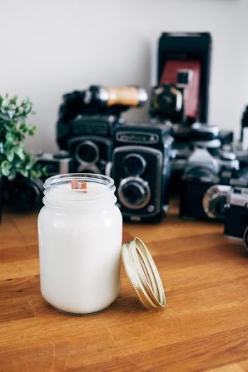 Free Photo of clear, jar, candle