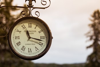 Free Photo of clock, time, train station