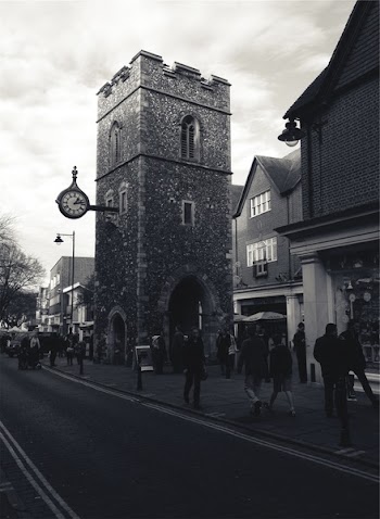 Free Photo of clock, tower, town