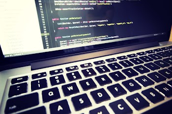 Free Photo of coding, macbook, laptop
