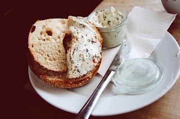 Free Photo of Coffee, Bagel, Food