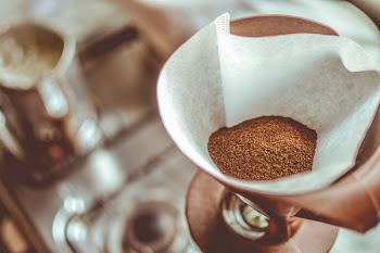 Free Photo of coffee, grinds, filter