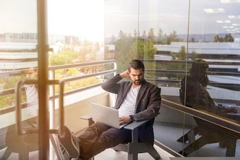 Free Photo of confused, man, working