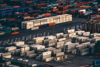 Free Photo of container, van, export