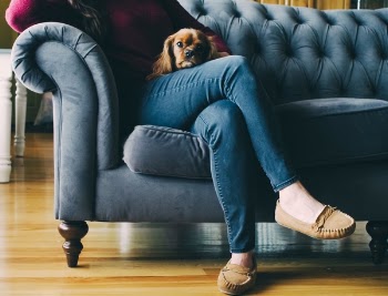 Free Photo of couch, feet, shoes