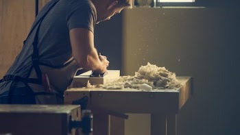 Free Photo of craftsman, wood, work