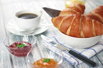 Free Photo of croissants, jam, marmalade