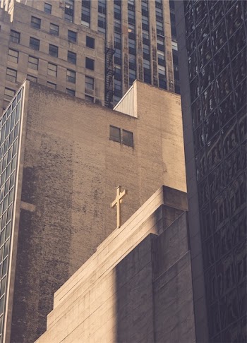 Free Photo of cross, buildings, architecture