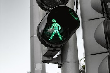 Free Photo of crosswalk, green, man