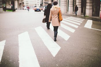 Free Photo of crosswalk, intersection, pedestrians