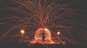 Free Photo of dark, fireworks, flame