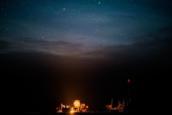 Free Photo of dark, night, campfire