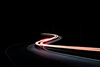Free Photo of dark, night, road