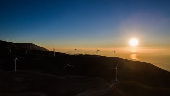 Free Photo of dark, sunset, windmill