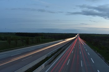 Free Photo of dawn, asphalt, road