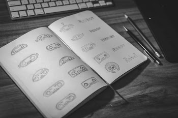Free Photo of designer, logo, sketch