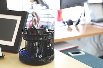 Free Photo of desk, office supplies, stationary