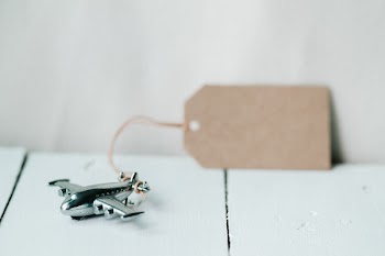 Free Photo of desk, tag, airplane