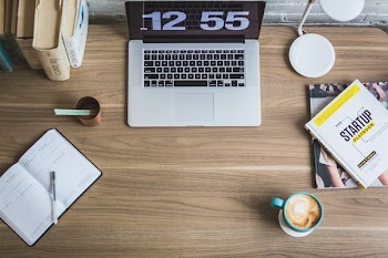 Free Photo of digital, clock, laptop