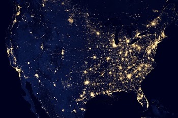 Free Photo of earth, space, lights