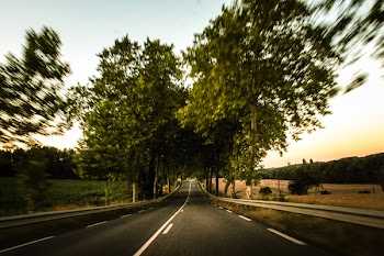 Free Photo of empty, road, guard rail