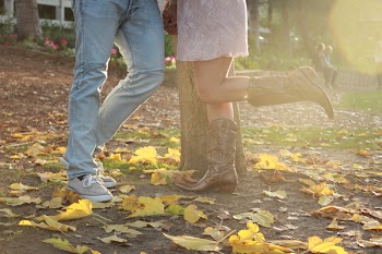 Free Photo of engagement, autumn, cowboy boots