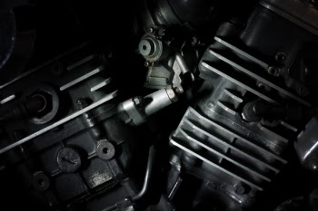 Free Photo of engine, automotive, black and white
