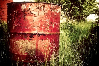 Free Photo of farm, red, trash can