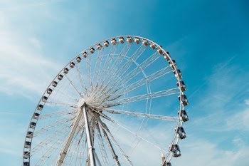 Free Photo of ferris wheel, blue, sky