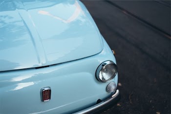Free Photo of fiat, 500, blue