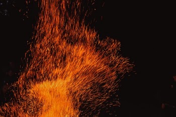 Free Photo of fire, dark, night