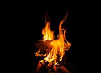 Free Photo of fire, flame, wood