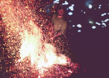 Free Photo of fire, lights, spark