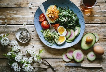 Free Photo of flat lay, food, salad
