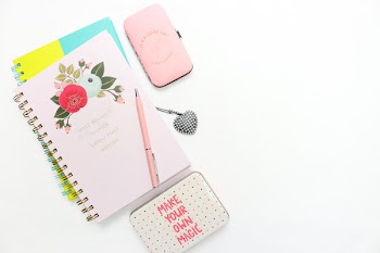 Free Photo of flatlay, feminine, desk