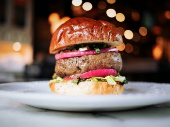 Free Photo of food, burger, plate