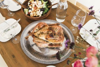 Free Photo of food, chicken, table