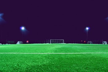 Free Photo of football field, lane, grass