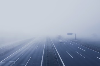 Free Photo of freeway, fog, vehicle