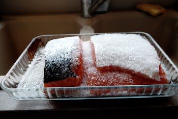 Free Photo of frozen, salmon, fish