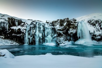 Free Photo of frozen, waterfalls, iceland