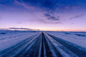 Free Photo of frozen, winter, road
