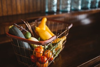 Free Photo of fruits, vegetables, basket