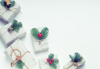 Free Photo of giftbox, christmas, white